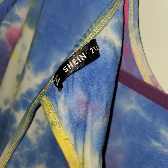 WOMEN'S Tye Dye Romper shorts - Picture 3 of 3